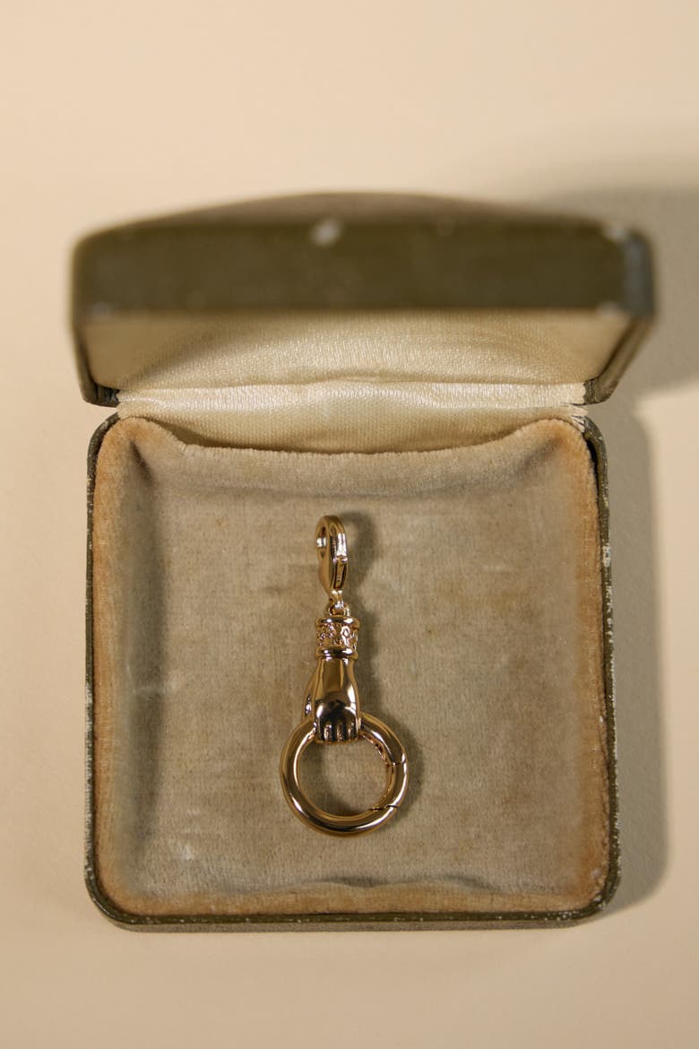 Curio Charm Connector, Alternate, color, Gold
