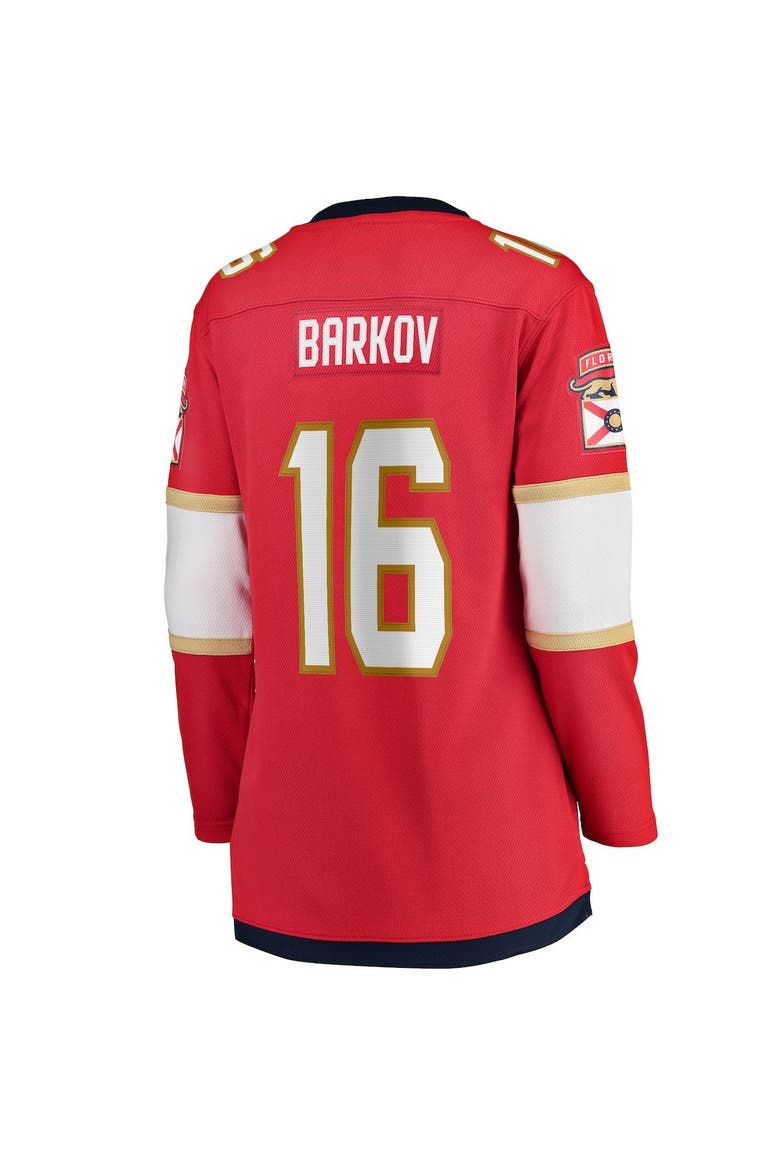 Women's Fanatics Branded Aleksander Barkov Red Florida Panthers Home Captain Premier Breakaway Player Jersey, Main, color, Red