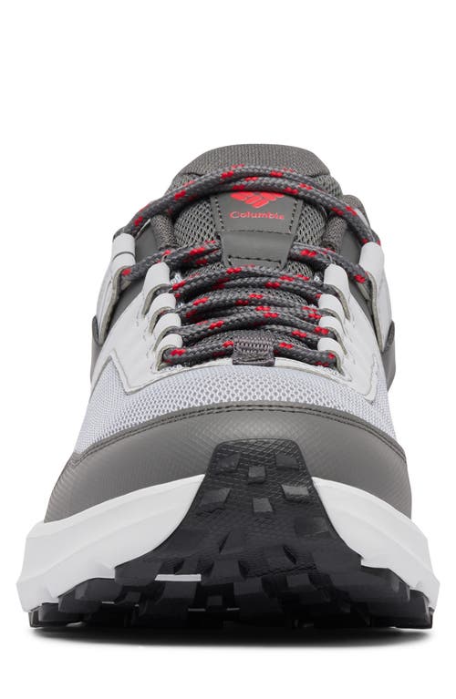 Columbia Konos™ Low Water Resistant Hiking Shoe In Steam/mountain Red