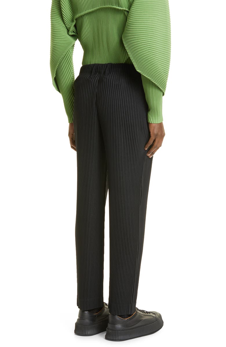 Homme Plissé Issey Miyake Basics Pleated Straight Leg Pants, Alternate, color, 