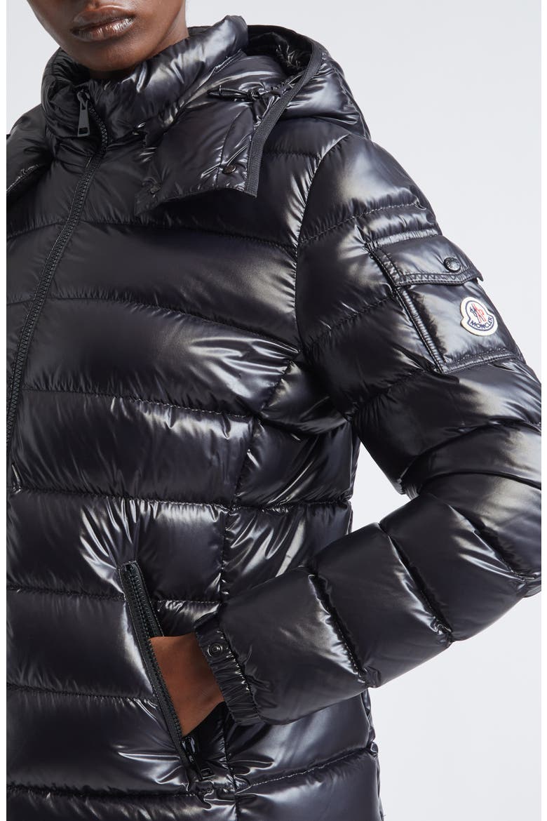 Bady Water Resistant Down Puffer Jacket, Alternate, color, BLACK