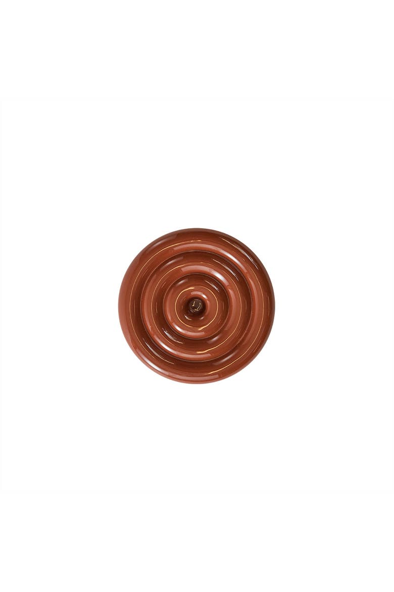 Savi Ceramic Candleholder, Alternate, color, Nutmeg