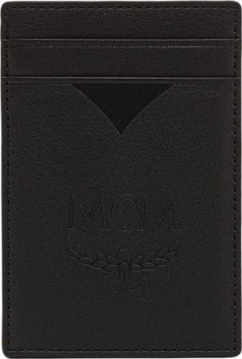 Aren Money Clip Card Case in Maxi Monogram Leather