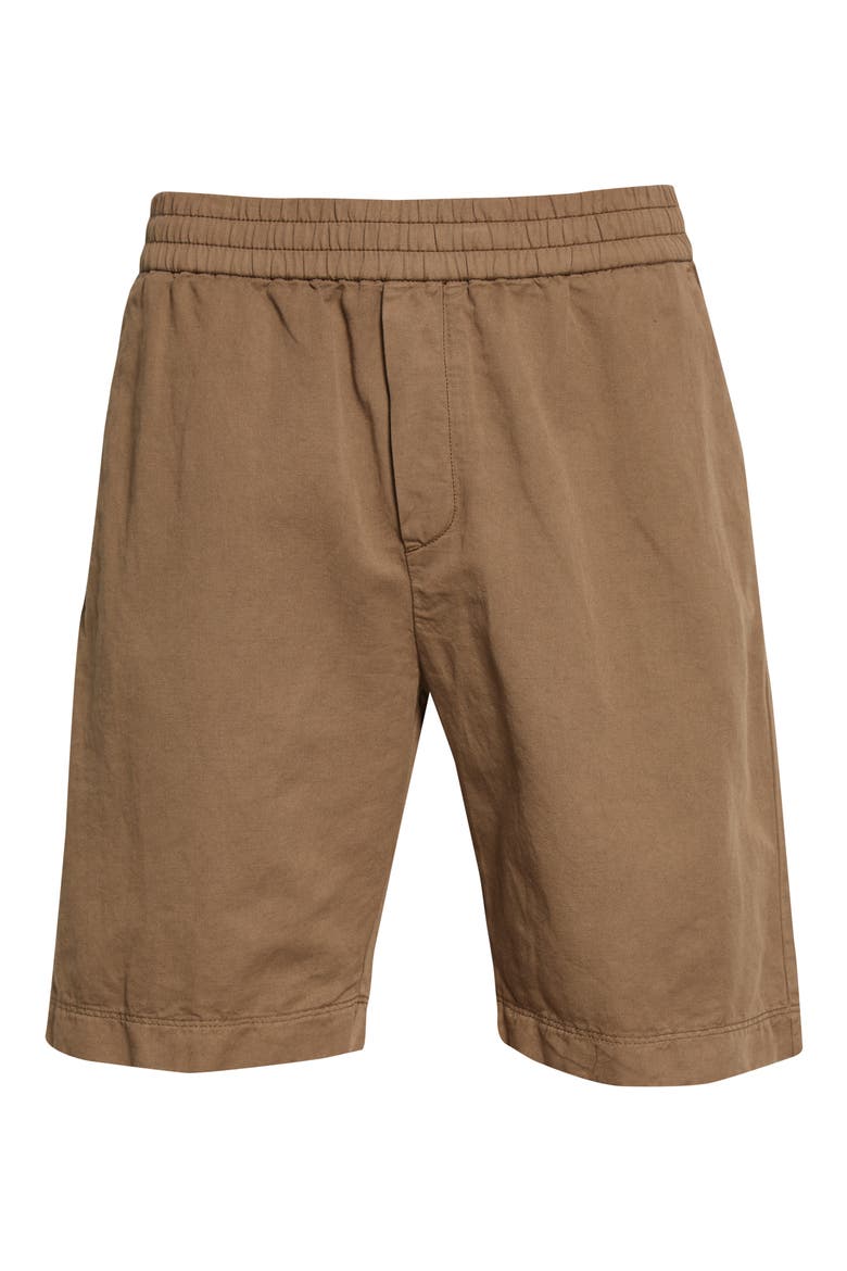 Drawstring Cotton & Linen Pants, Alternate, color, DARK TAN