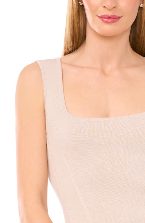 Halogen ® Square Neck Corset Sweater Tank In Neutral