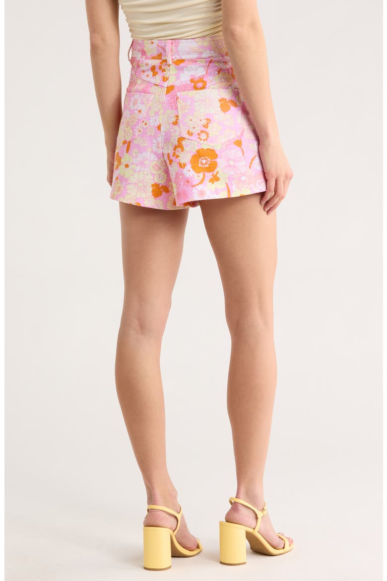 Isella Floral Shorts, Alternate, color, FLOWER POWER ROSE