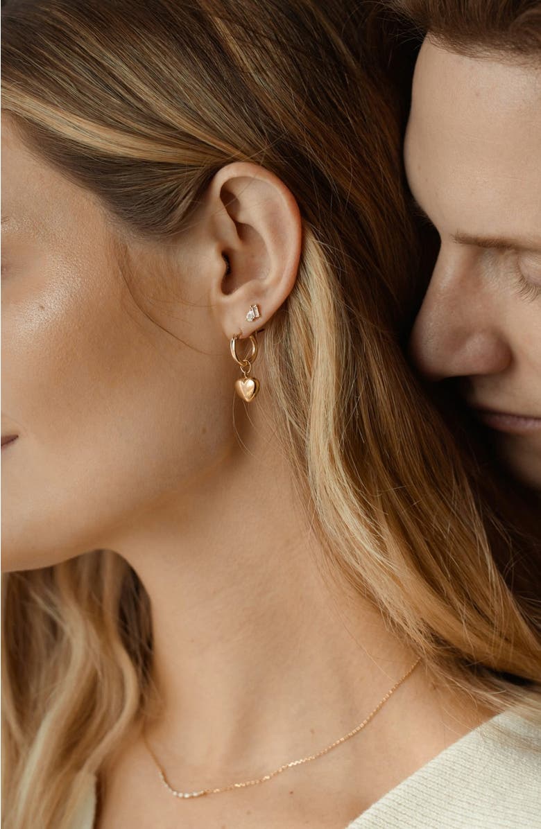 MADE BY MARY Toi et Moi Stud Earrings, Alternate, color, Silver