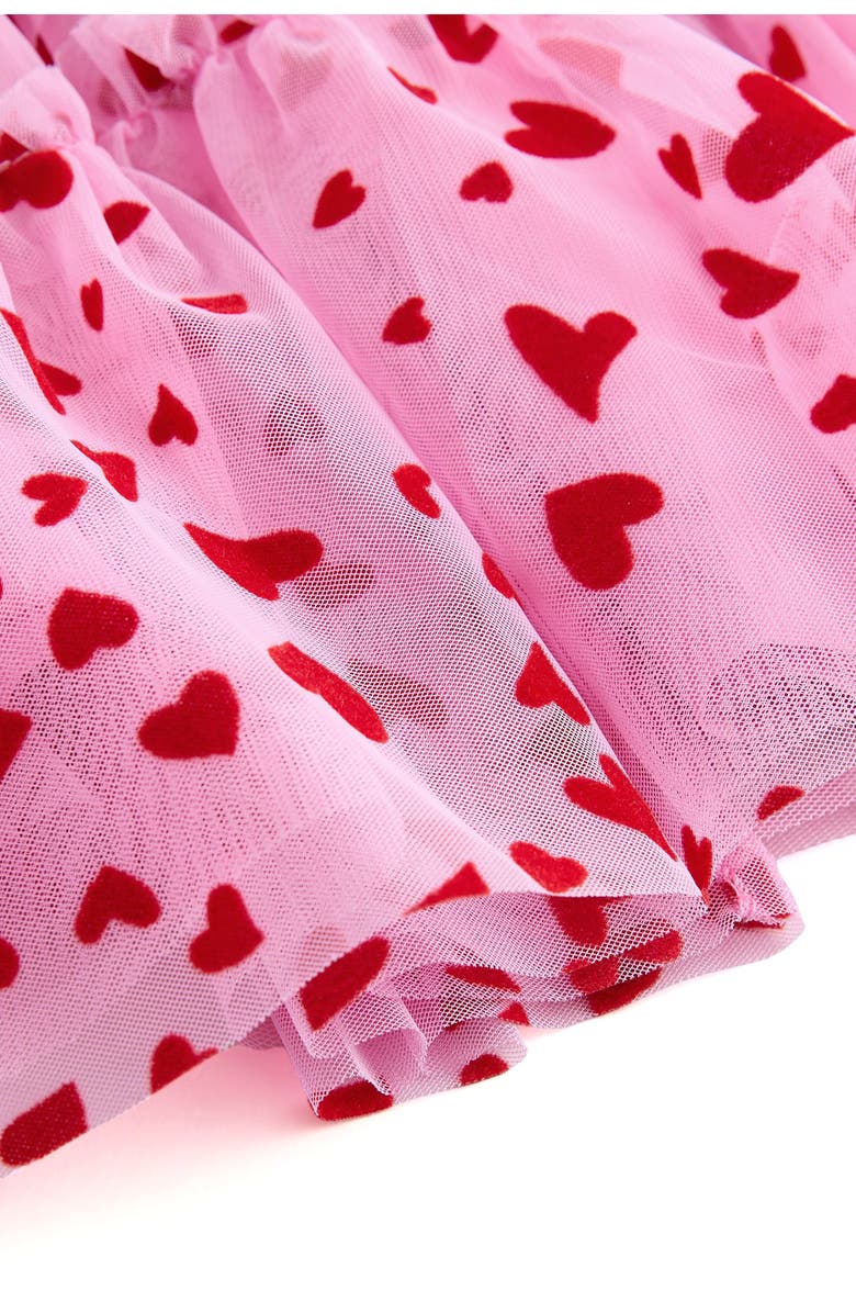 NEXT Kids' Heart Mesh Tutu Skirt, Alternate, color, Red