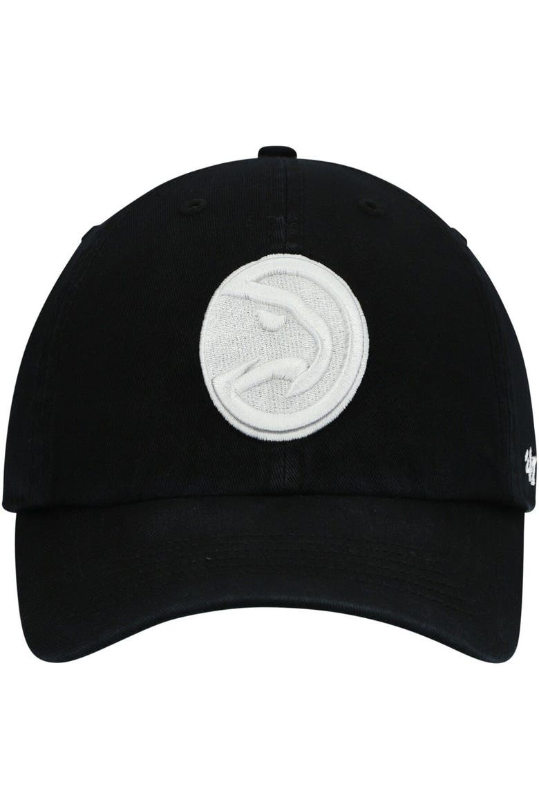 Men's '47 Black Atlanta Hawks Team Franchise Fitted Hat, Alternate, color, Black