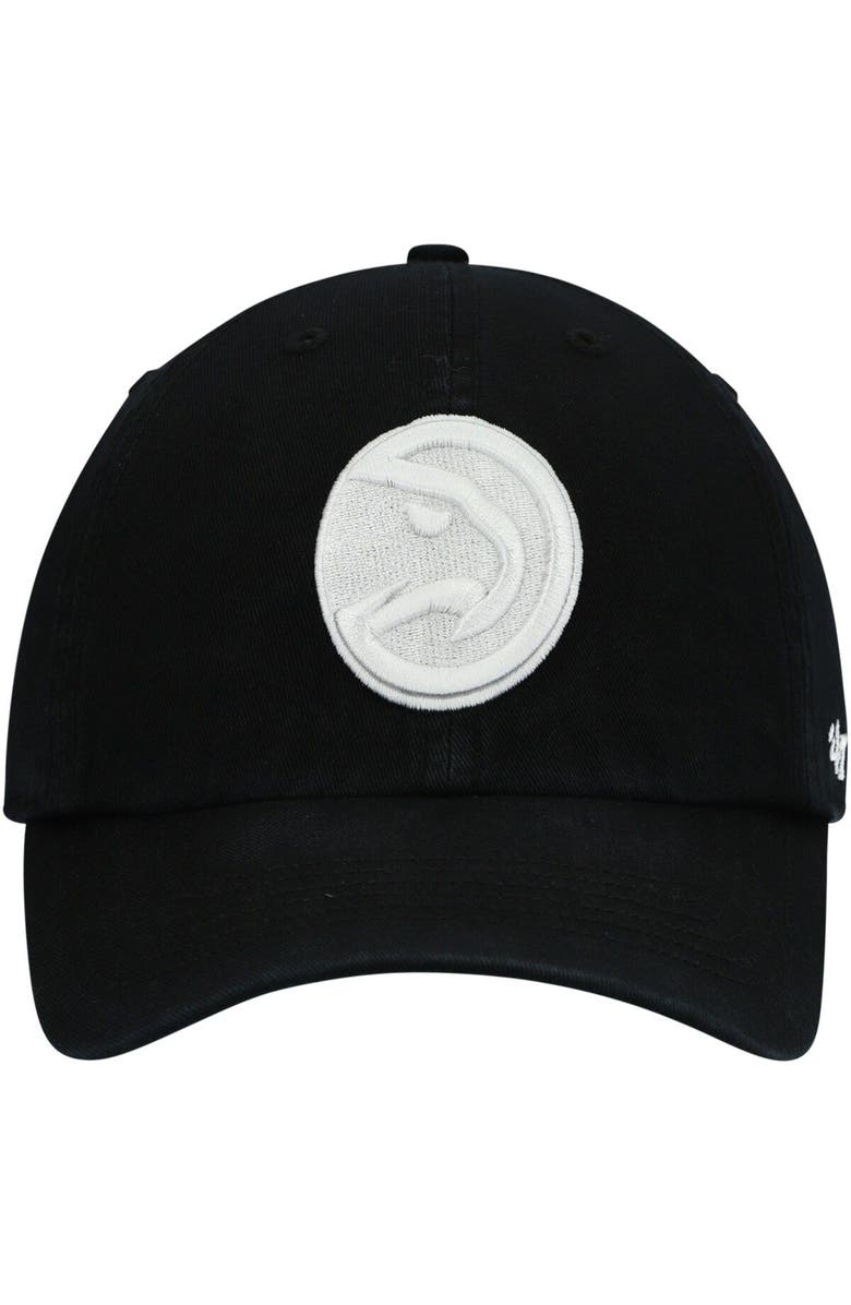 '47 Men's '47 Black Atlanta Hawks Team Franchise Fitted Hat, Alternate, color,