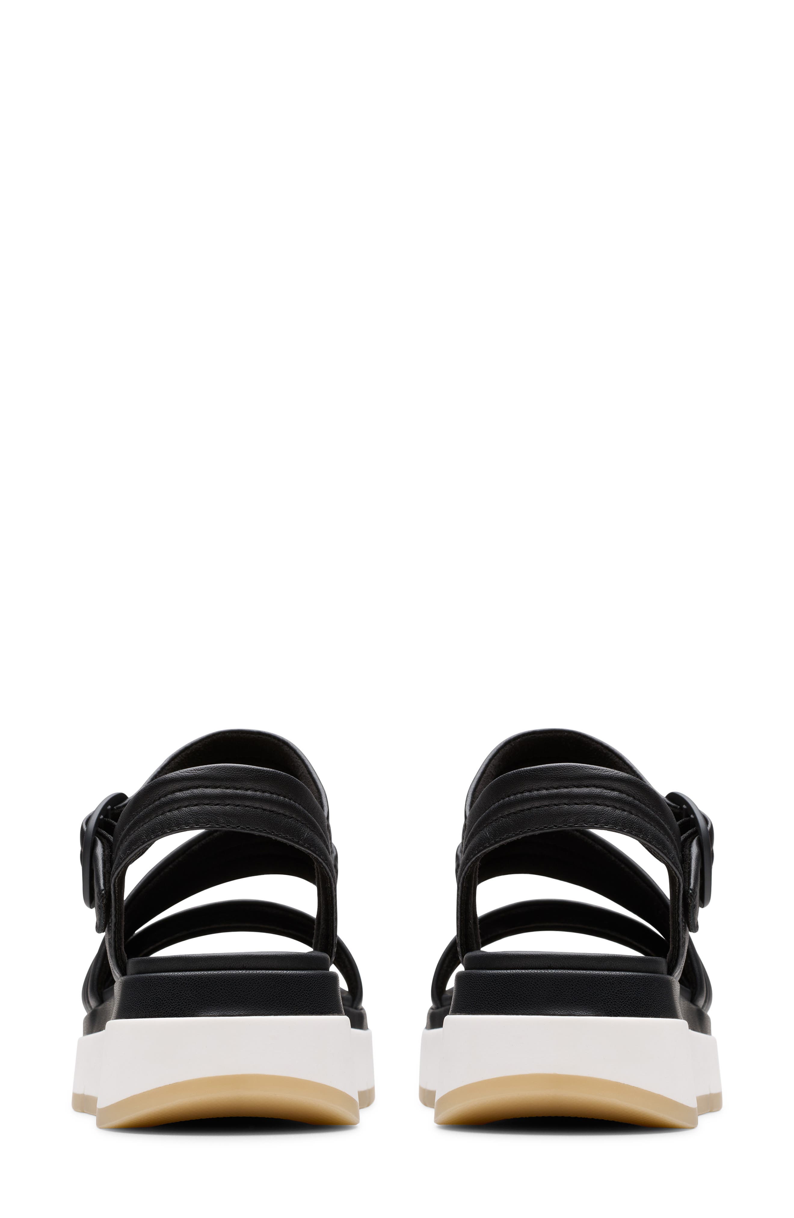 Clarks<sup>®</sup> Tuscan Sandal, Alternate, color, Black Leather
