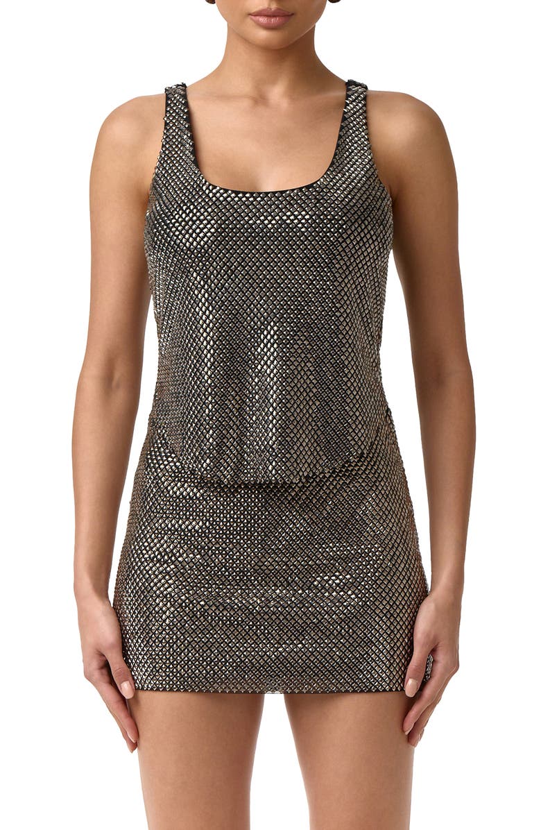 Naked Wardrobe Crystal Tank, Main, color, Gunmetal