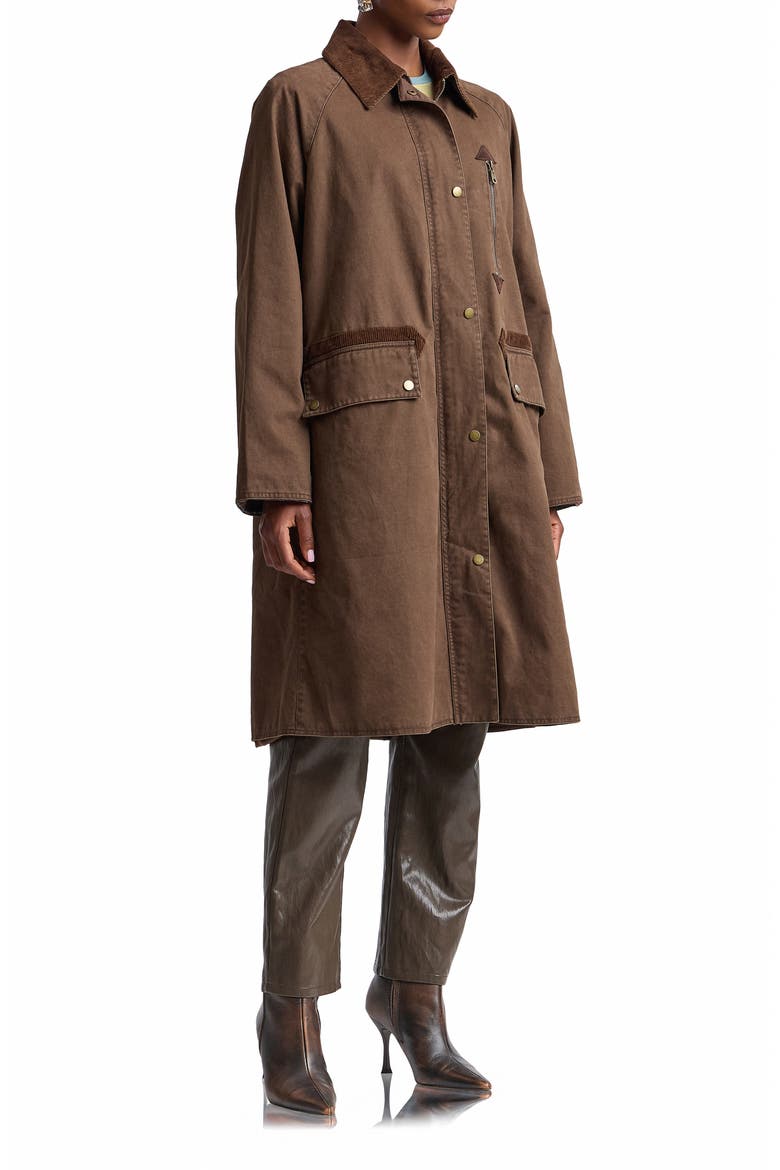 Combo Collar Barn Jacket, Alternate, color, BROWNIE