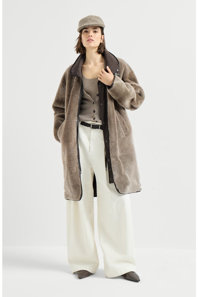 Sparkling Cashmere And Viscose Rib Knit Top, Alternate, color, Rope