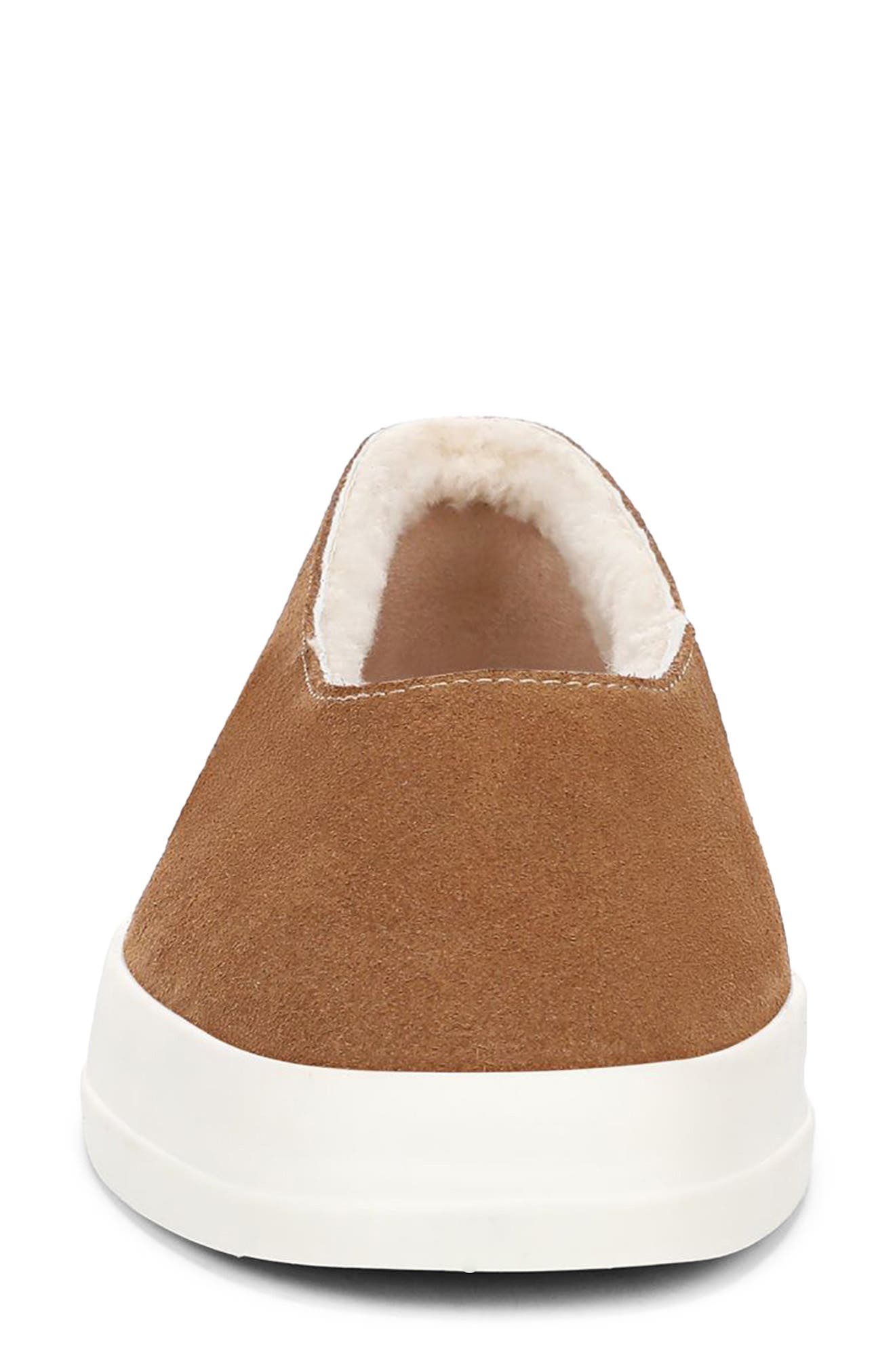 Iris Genuine Shearling Lined Slip-On Sneaker, Alternate, color, BROWN SUGAR