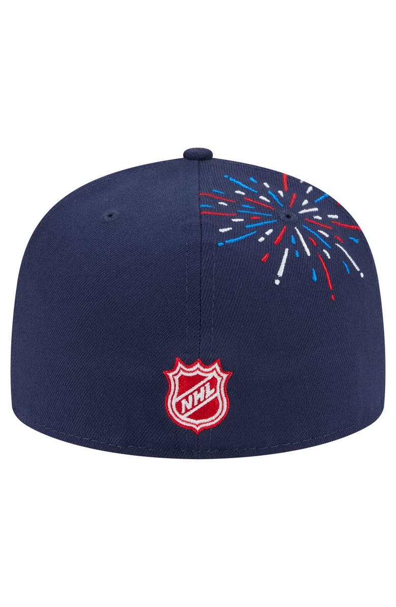 New Era Men's New Era  Navy Colorado Avalanche Americana Fireworks 59FIFTY Fitted Hat, Alternate, color, Navy