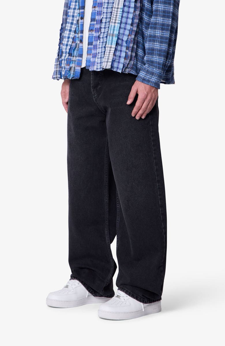 mnml Baggy Denim Jeans, Alternate, color, Stone Wash Black