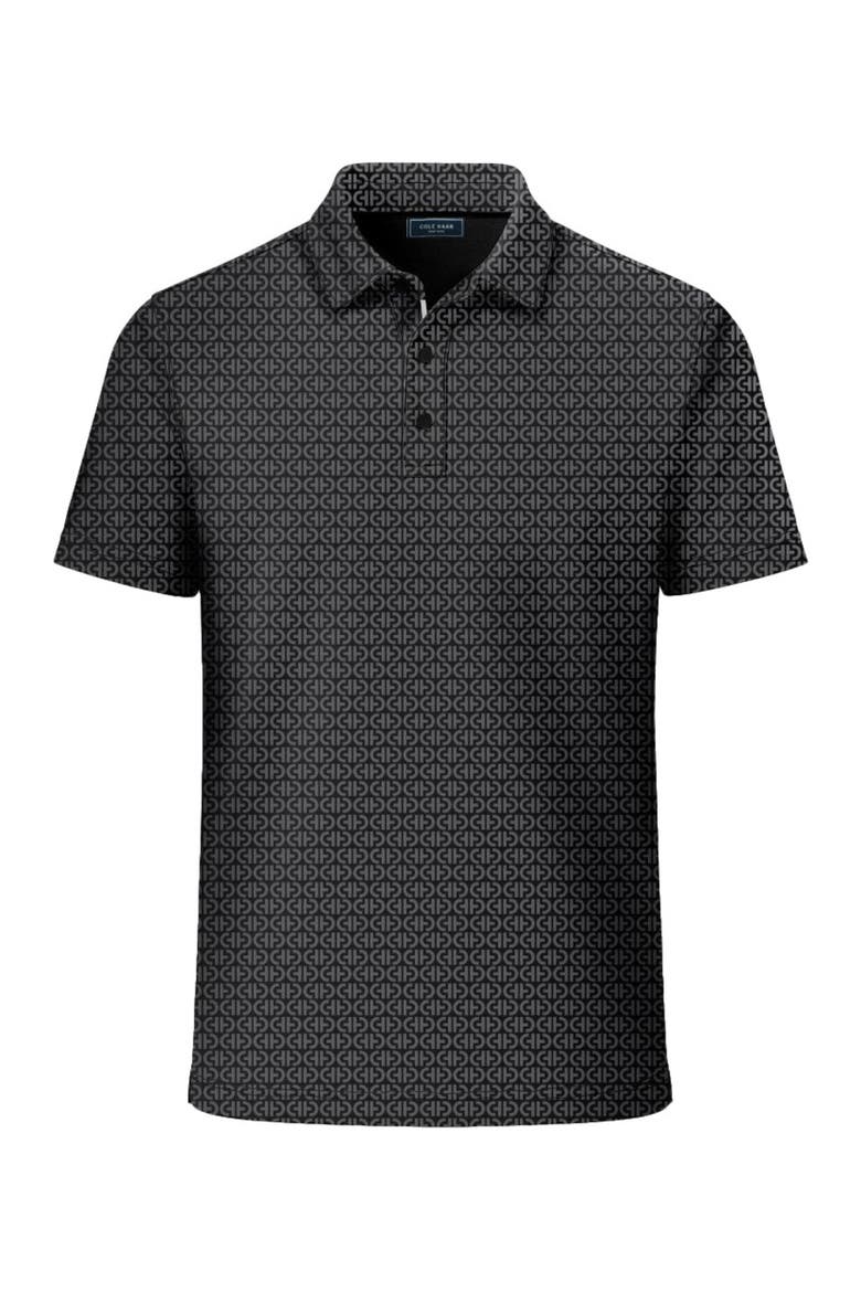 Iconic Polo, Alternate, color, Jet Black CH Print