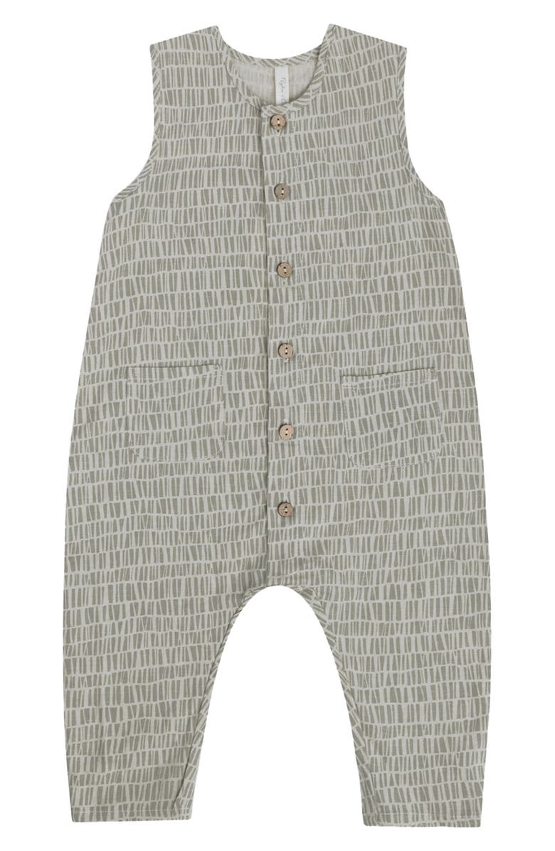 Rylee + Cru Woven Sleeveless Romper, Main, color, 