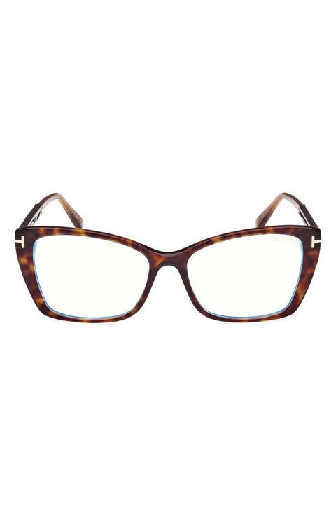 55mm Butterfly Blue Light Blocking Optical Glasses