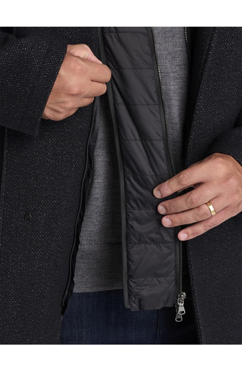 JV Reflex Westin Hooded Overcoat, Alternate, color, Black