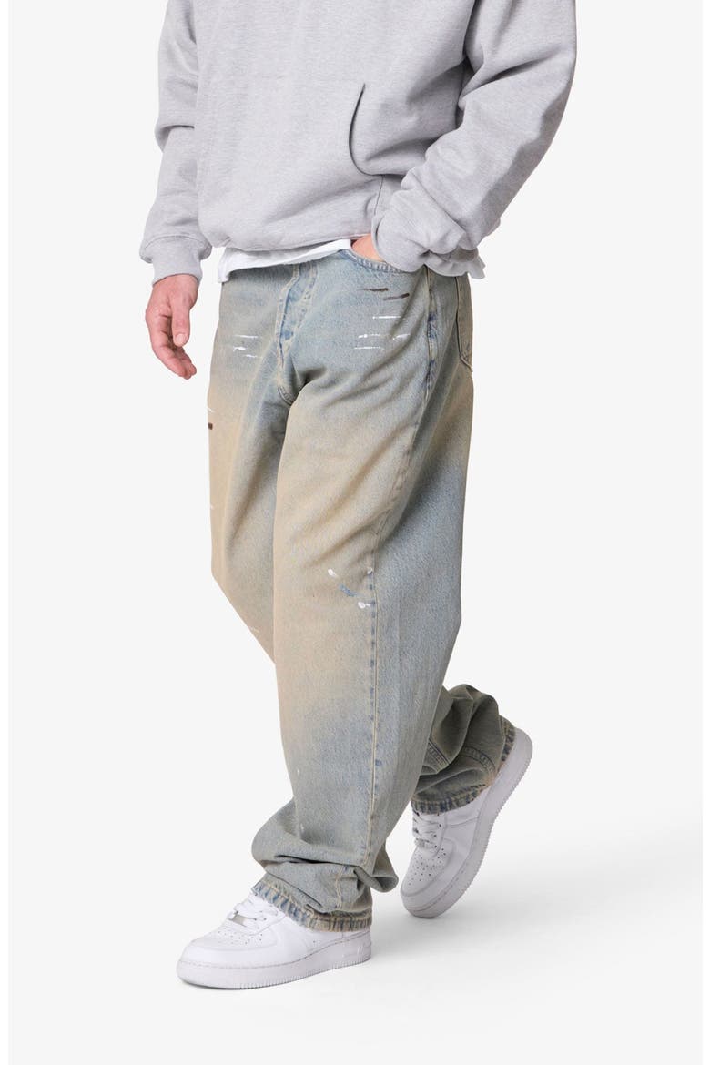Ultra Baggy Painter Jeans, Alternate, color, LIGHT SAND WASHED BLUE