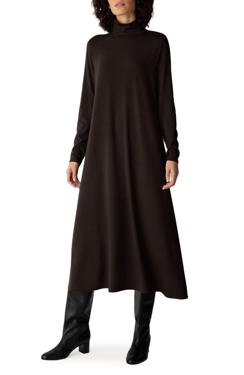 Long Sleeve Jersey Maxi Dress