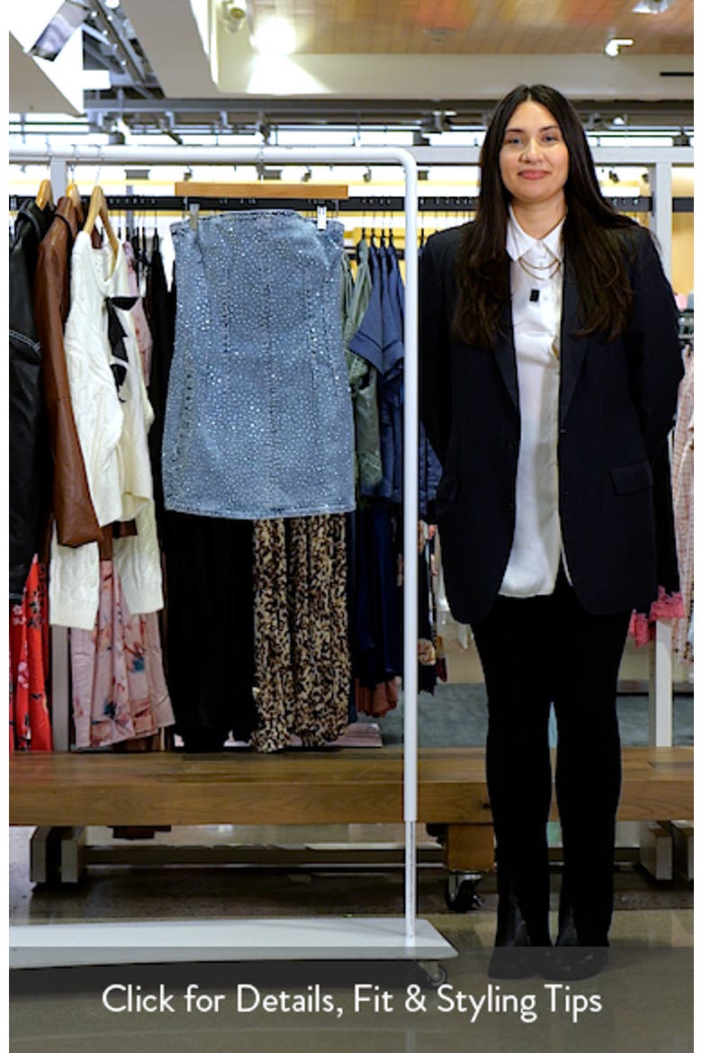 Crysal Strapless Denim Minidress video