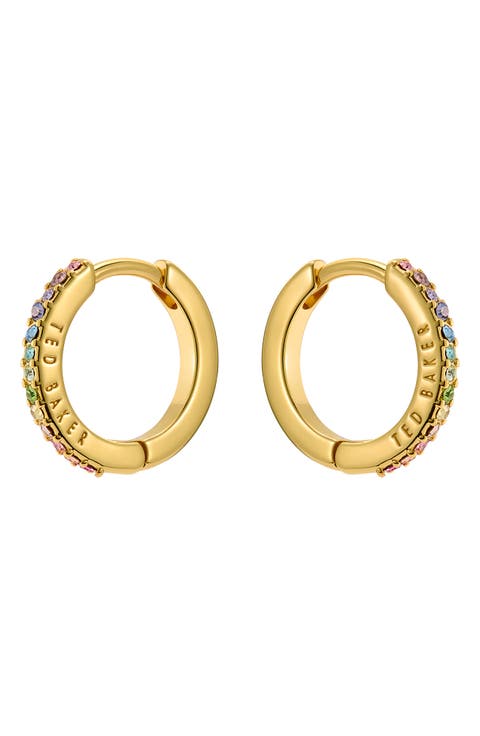 Heplie Pavé Hoop Earrings