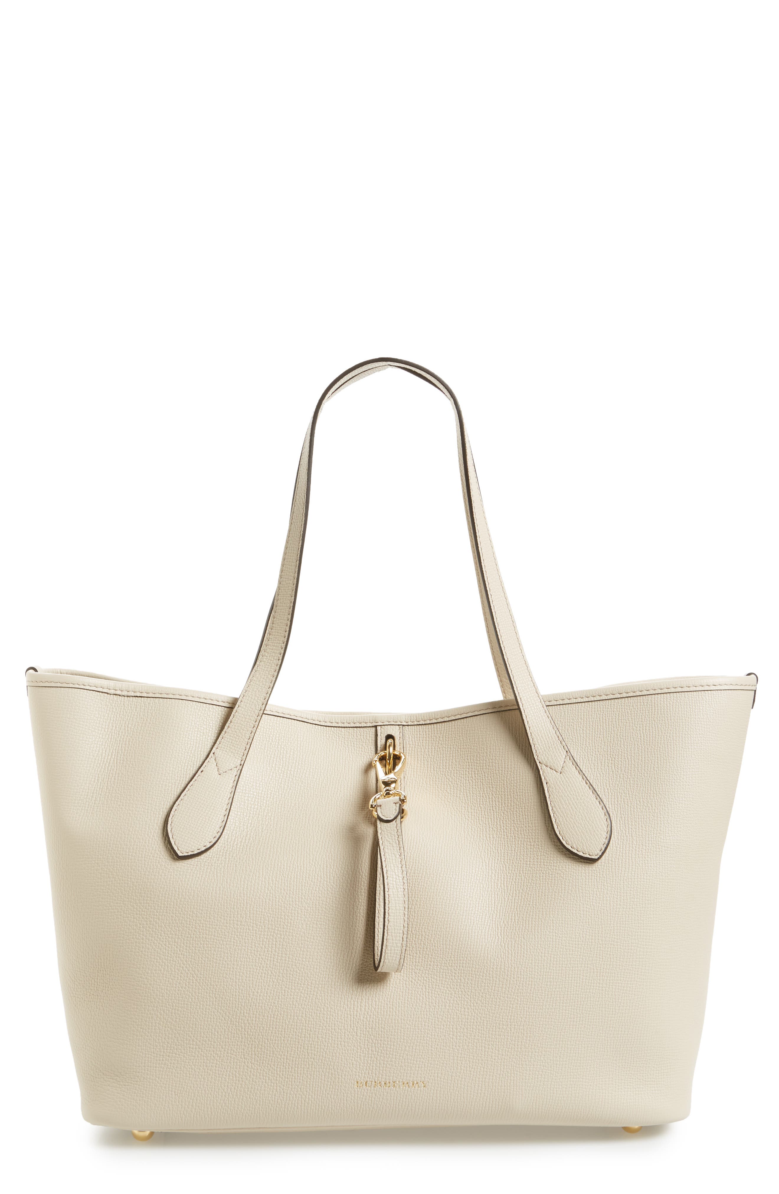Medium Honeybrook Leather Tote, Main, color, LIMESTONE