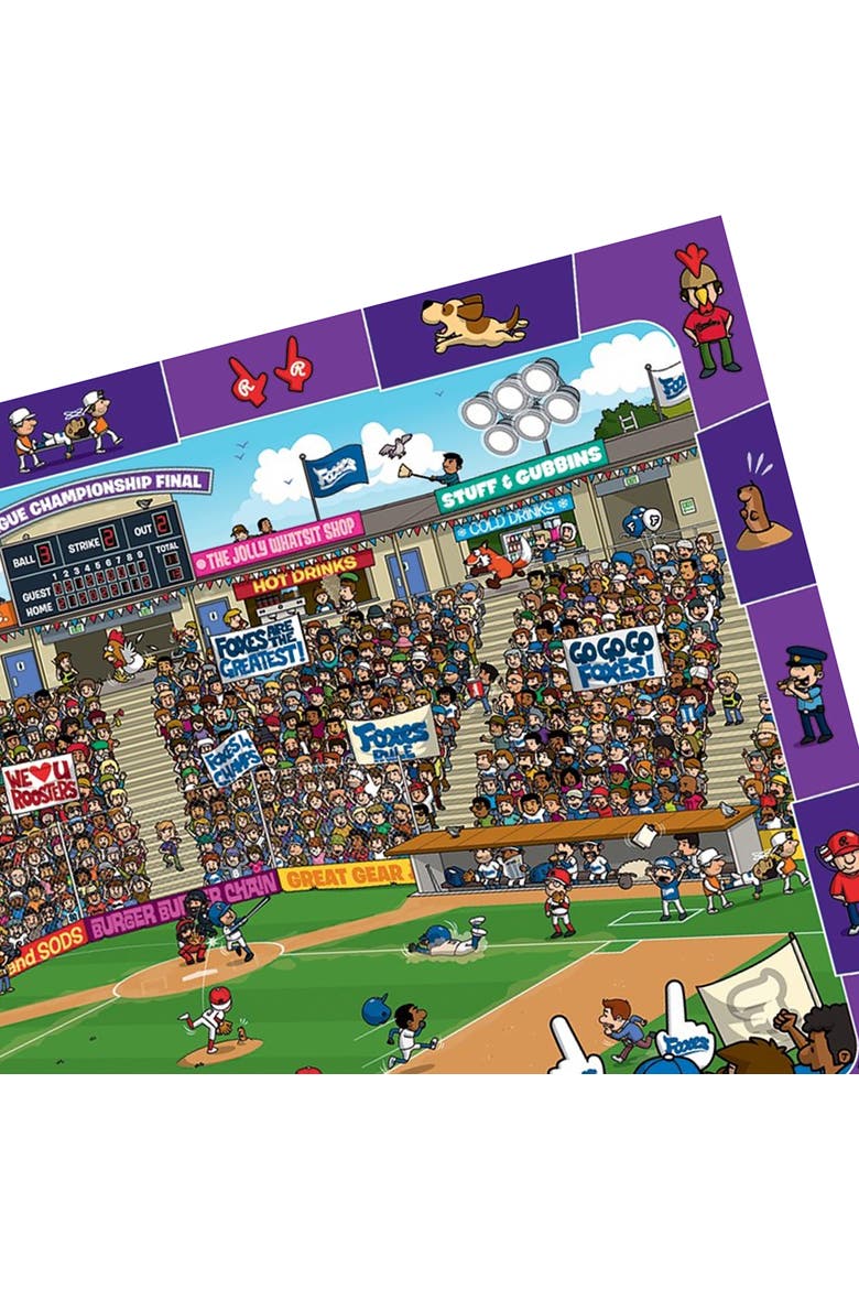 Baseball 100 Piece Puzzle, Alternate, color, Multicolored