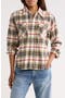 selected Cream White Grey Orange Plaid