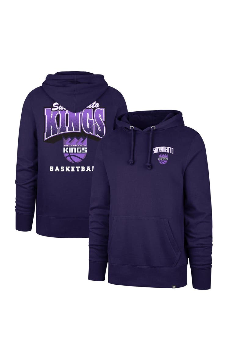 Men's '47 Purple Sacramento Kings 2025/26 City Edition Jab Step Headline Hoodie, Main, color, Purple