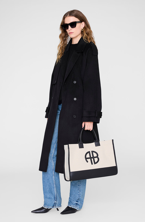 Anine Bing Lara Medium Canvas Tote In Multi