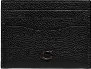 COACH Pebble Leather Card Case