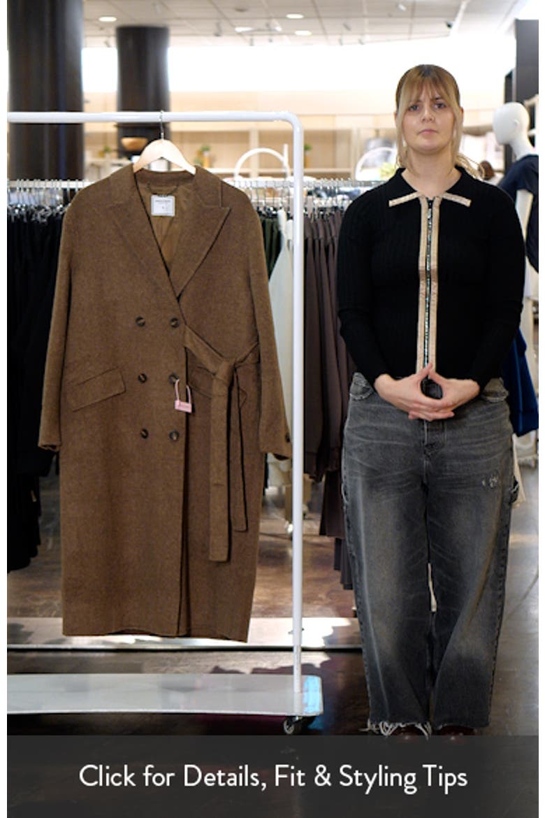 Right There Side Tie Wool Blend Coat video