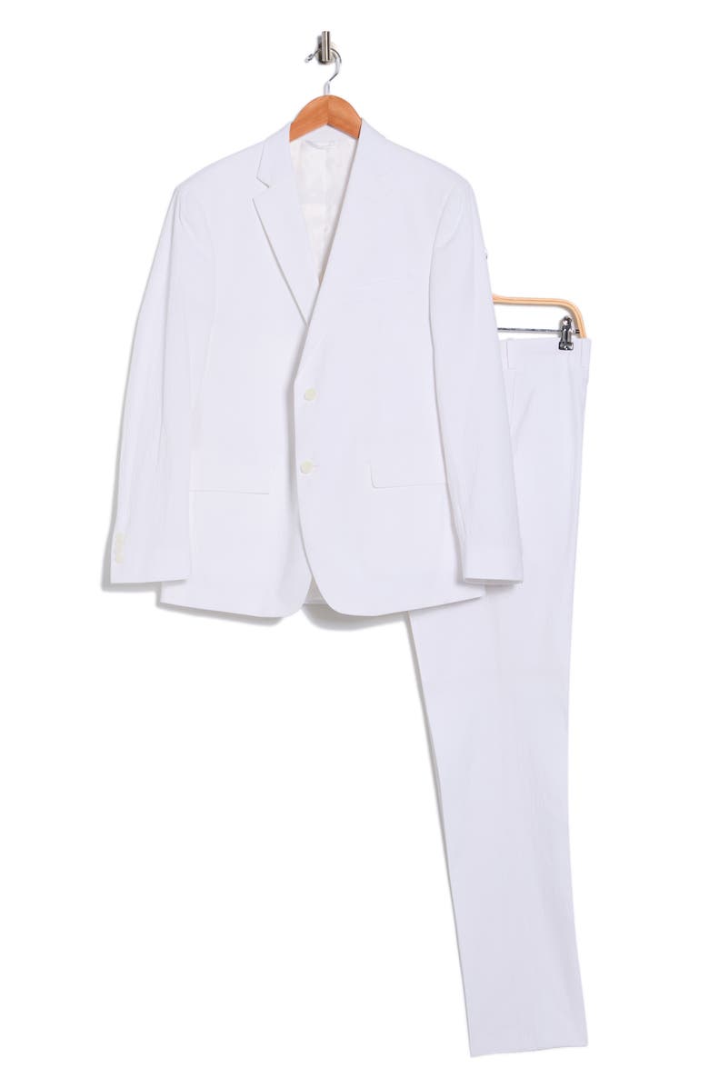 JB Britches Two Button Side Vent Suit, Main, color, White