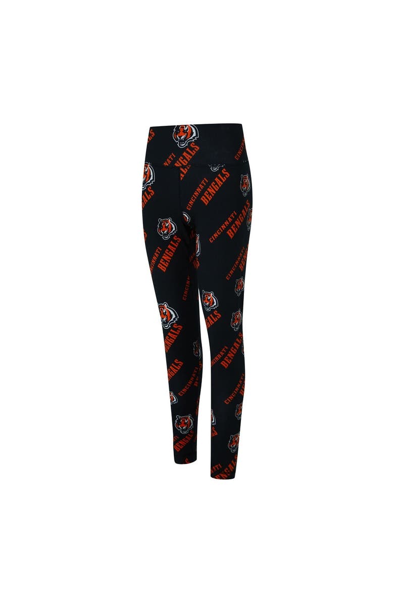 CONCEPTS SPORT Women's Concepts Sport Black Cincinnati Bengals Mosaic Allover Print Leggings, Alternate, color, Black