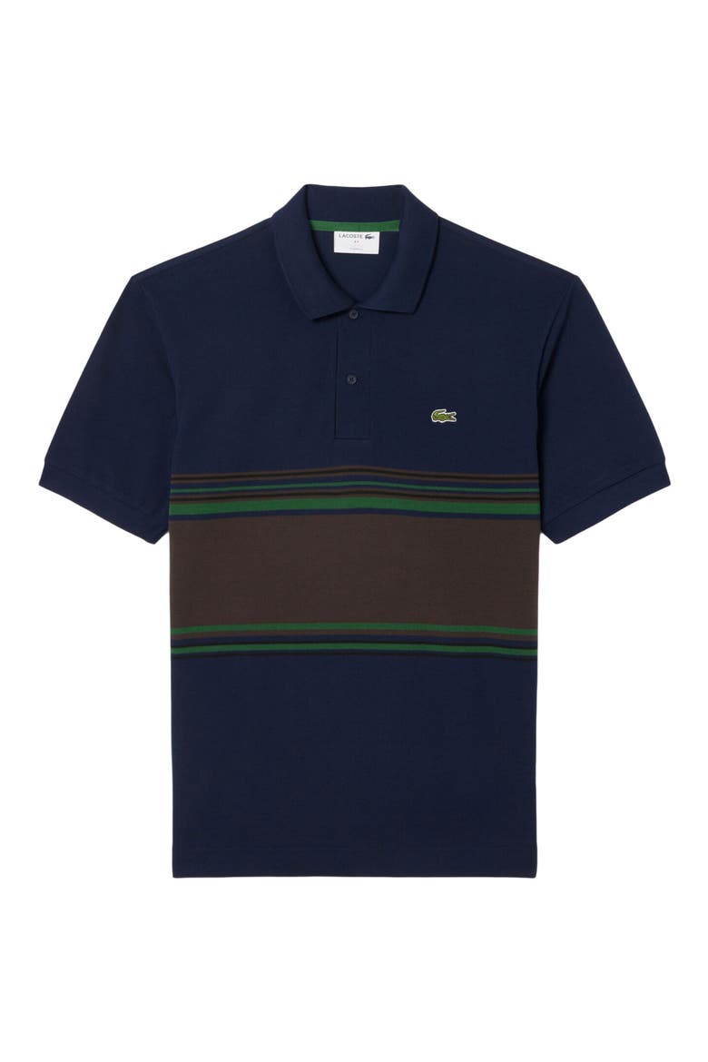 Classic Fit Cotton Piqué Polo, Alternate, color, NAVY BLUE