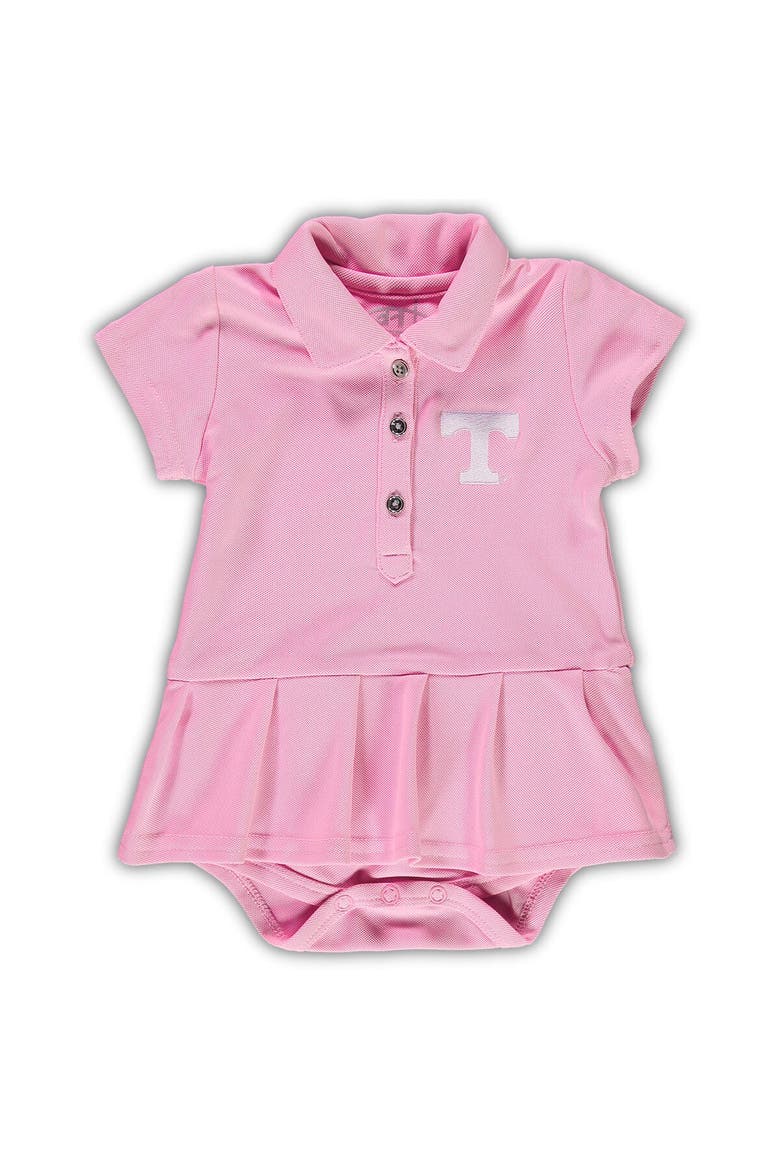 Girls Infant Garb Pink Tennessee Volunteers Caroline Cap Sleeve Polo Bodysuit, Alternate, color, Pink