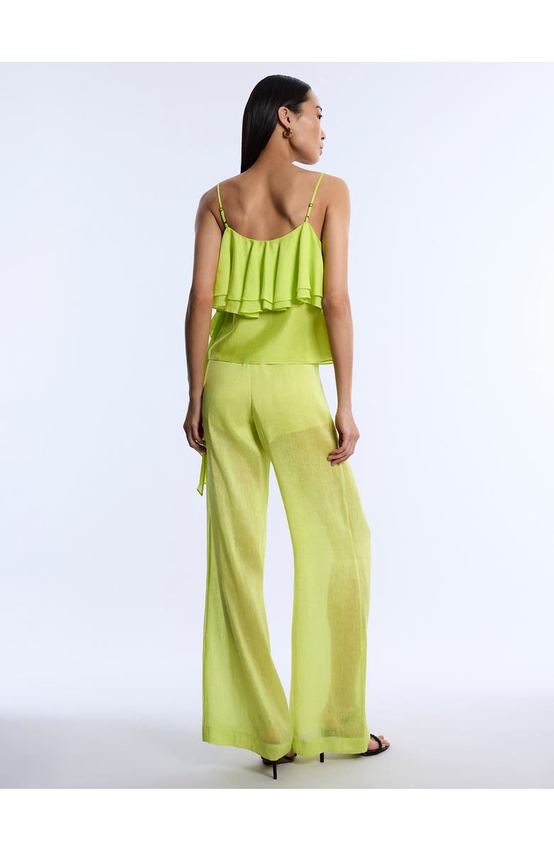 BCBGMAXAZRIA Flounce Cami, Alternate, color, Chartreuse