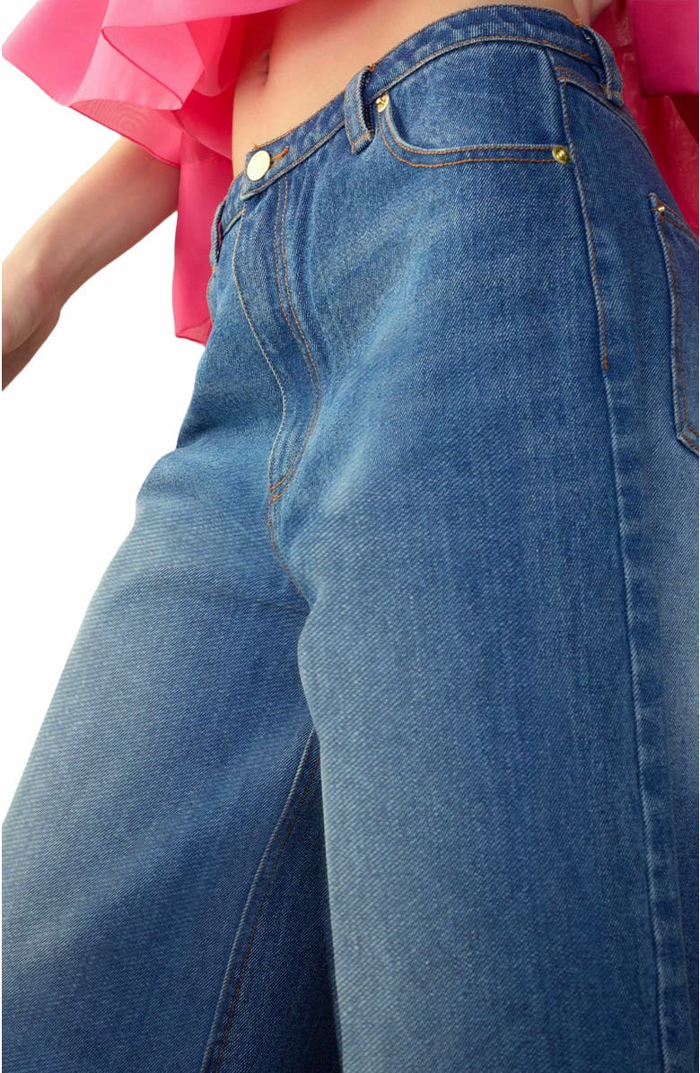 Cynthia Rowley Tommy Denim Capri, Alternate, color,