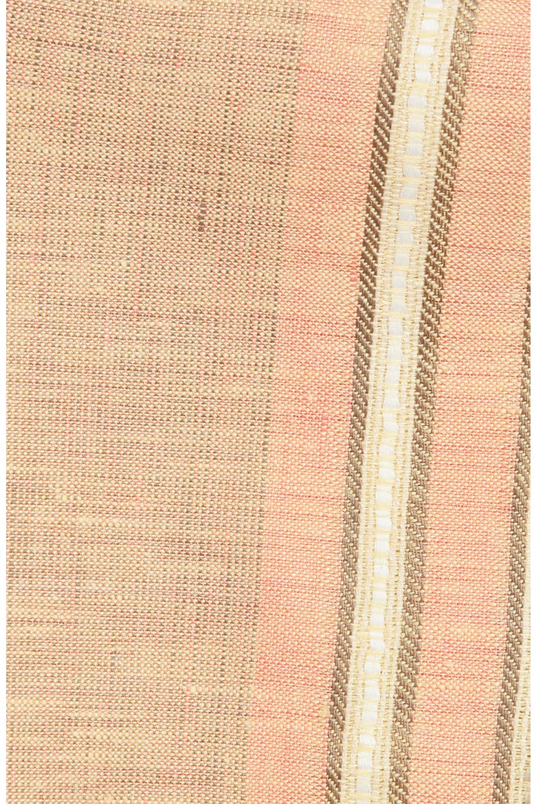 Stripe Linen Pocket Square, Alternate, color, PEACH