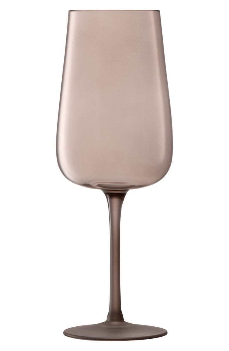 LSA Arc Contrast Set of 4 Flute Glasses, Main, color, Earth