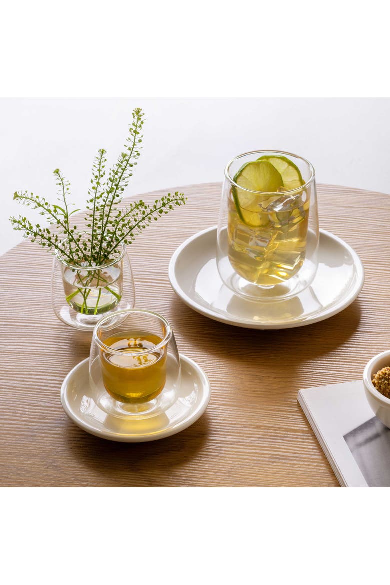 Artesano Hot & Cold Beverage Latte Glass L no Handle Pair, Alternate, color, no color