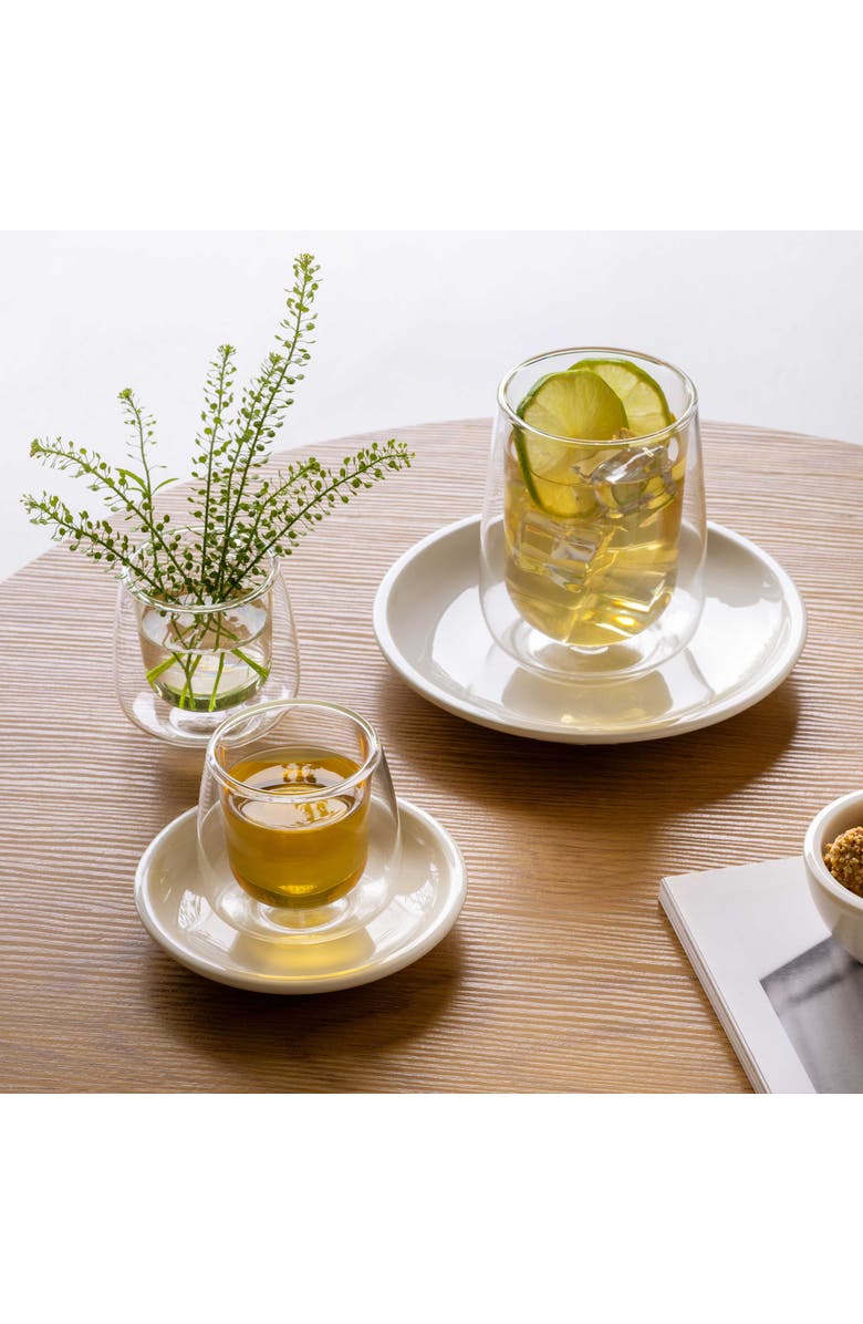 Villeroy & Boch Artesano Hot & Cold Beverage Latte Glass L no Handle Pair, Alternate, color, NO COLOR