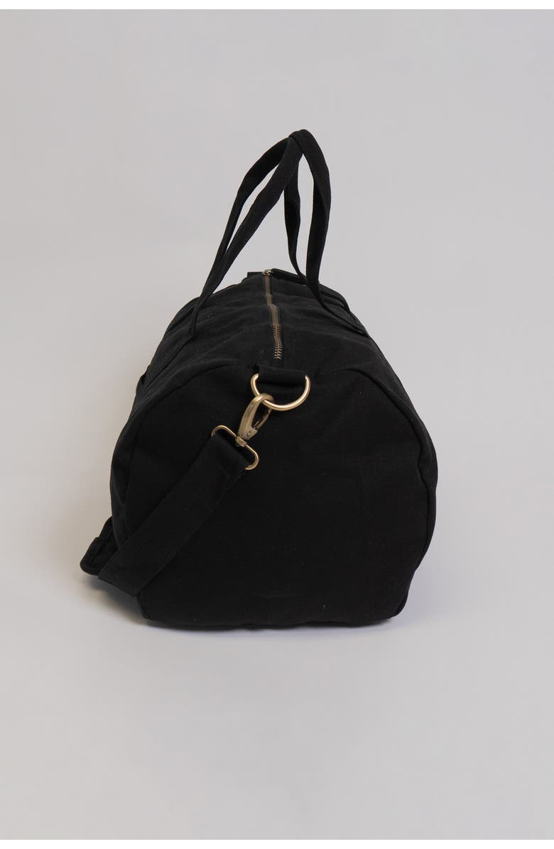 Terra Thread Organic Cotton Gym Bag, Alternate, color, Ivory Black