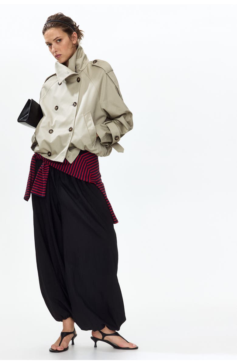H&M Short trench coat, Main, color, Light Taupe