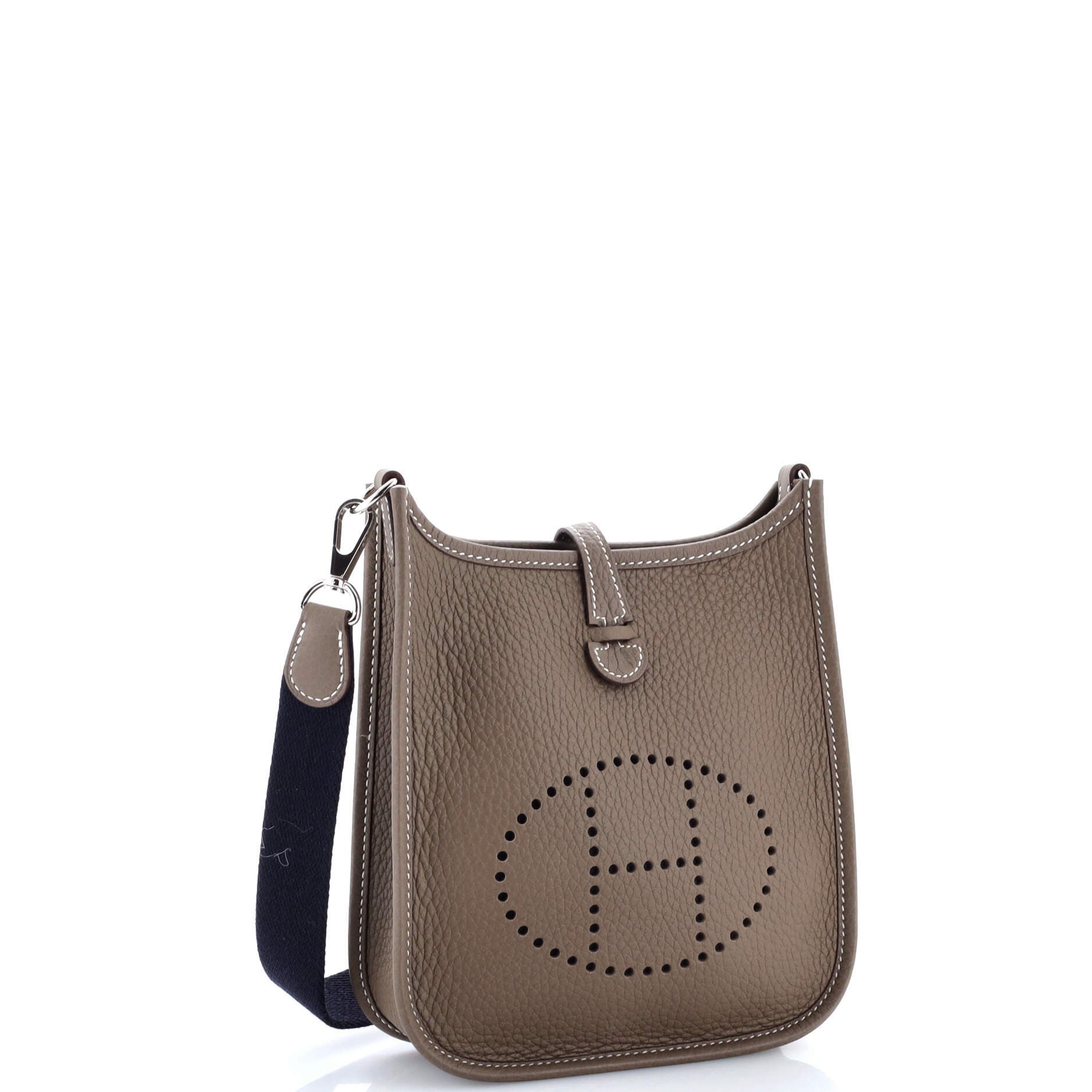 Pre-Owned Hermes Evelyne Bag Gen III Clemence TPM, Alternate, color, Etoupe