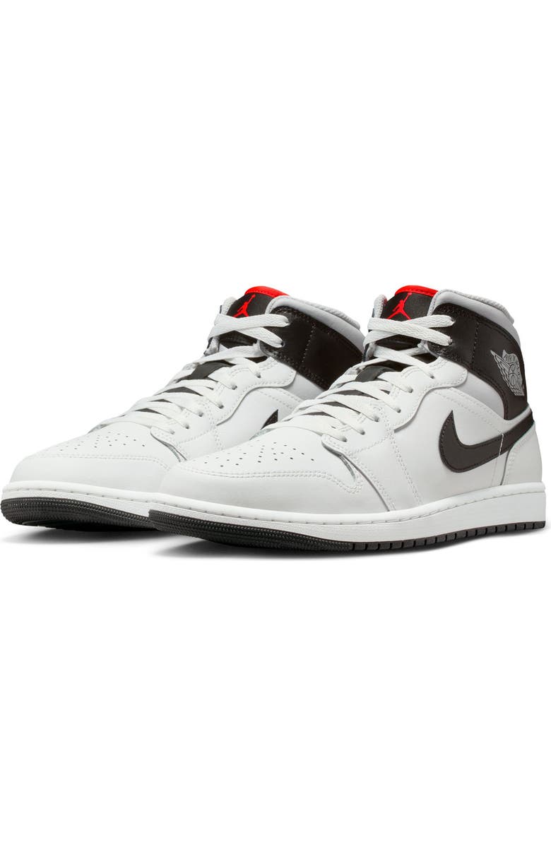 Jordan Air Jordan 1 Mid Basketball Sneaker, Main, color, Summit White/ Neutral Grey